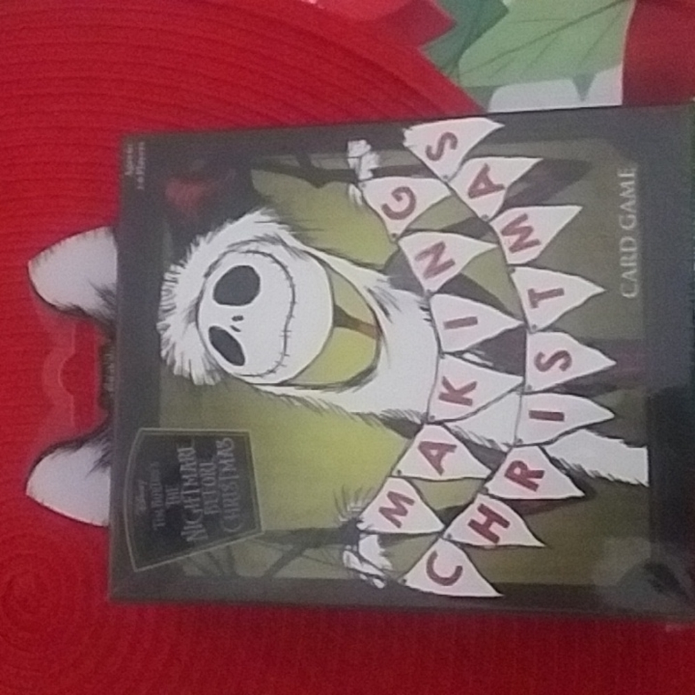 NIB The Nightmare Before Christmas Making Christmas Card Game